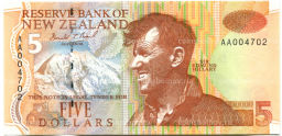 Банкнота 5 долларов 1999 года Новая Зеландия
