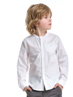 Рубашка голубая для школы на праздник UD 7950 голубой - Mini maxi фото 16