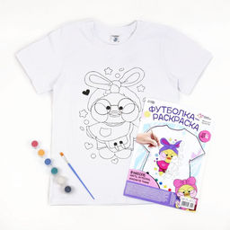 Набор для творчества Футболка-раскраска, «Уточка», размер 128 - 134 см