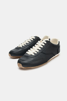 CONTRAST LEATHER TRAINERS - Zara фото 10