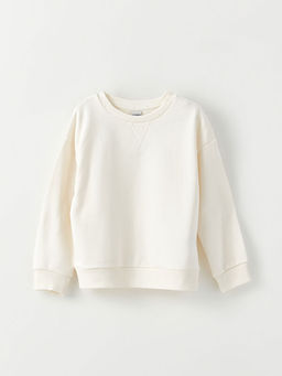 Bisiklet Yaka Basic Uzun Kollu K?z ?ocuk Sweatshirt