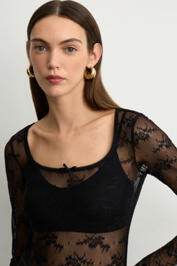 Платье из кружева с круглым вырезом - Mollis фото 5