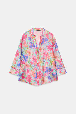 CAMISA ESTAMPADO FLORAL / Multicolor - Zara фото 6