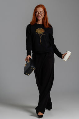 8519/1 Футболка с длинным рукавом женская