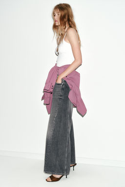 Z1975 WIDE LEG MID-WAIST SEAM JEANS - Zara фото 3
