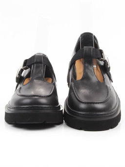 06-DLG06-1 BLACK Туфли женские (натуральная кожа)