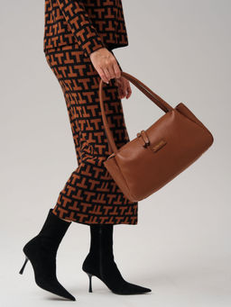 Кожаная сумка Deboro 31090 коричневый фундук