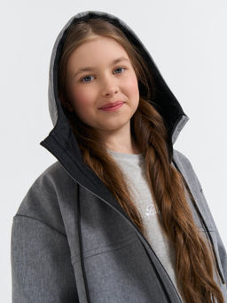 Куртка Softshell демисезонная "Серый меланж" 7+