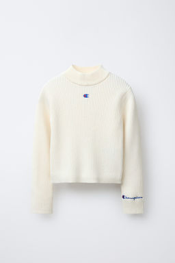 CHAMPION ® X ZARA RIBBED HIGH NECK SWEATER