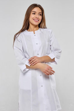 Халат женский 129 TC. Цвет: белый - Стильб фото 6