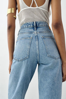 JEANS Z1975 HIGH-WAIST STRAIGHT - Zara фото 4