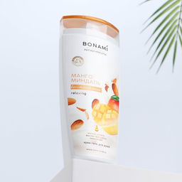 Гель для душа 250 мл, аромат манго и миндаль, BONAMI