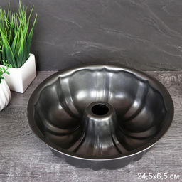 Форма для выпечки Кекса круглая с отверстием 24х8 см/ RSD-28 /уп 50/антипригарное покрытие - Галеонтрейд фото 2