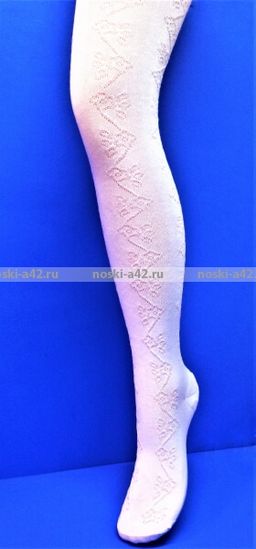 Цена за 6 шт. Шугуан колготки детские ажурные белые 152-164  фото 6