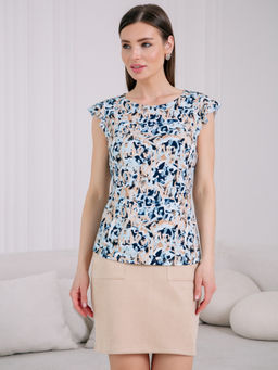 02-1289 Блуза - Вишня фото 6