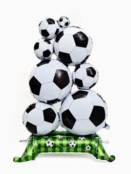 Воздушный шар фольгированный 60" «Футбол", под воздух