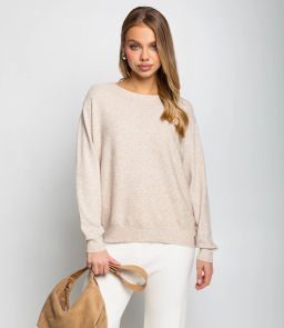 Джемпер #КТ20802, бежевый