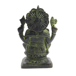 Ганеш благославляющий на процветание и удачу бронза 12см-8см 9348гр