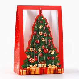 Цена за 2 шт. Коробка подарочная новогодняя складная Роскошный праздник, 15?7?22 см