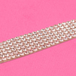 Стразы самоклеящиеся, d = 2 мм, ширина - 14 мм, 4,5 ± 0,5 м, цвет серебряный