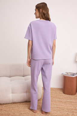 Yesil Bel Baglama Detayl? Waffle Orme Pijama Tak?m? THMAW26PT00050 - Trendyolmilla фото 16