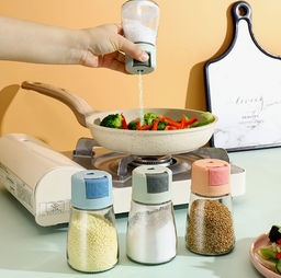 Баночки с кнопочным дозатором для сыпучих, 1 шт.