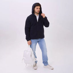 RODOS Толстовка на молнии мужская флис М-322 Черный  фото 16