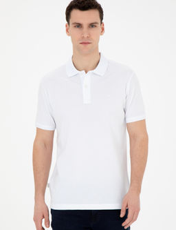 Beyaz Slim Fit Basic Ti__rt - Pierre cardin фото 8