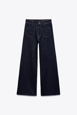 ZW COLLECTION WIDE-LEG HIGH-WAIST JEANS - Zara фото 19
