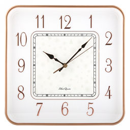 Часы настенные "Зимний ритм" 35х35х5см, мягкий ход, циферблат "Снежинки" белый/перламутровый; цифры арабские, золотой; корпус пластик, золотой/белый; в коробке (Китай)