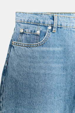 JEANS ZW COLLECTION CAPRI BALLOON TIRO MEDIO / Azul - Zara фото 8