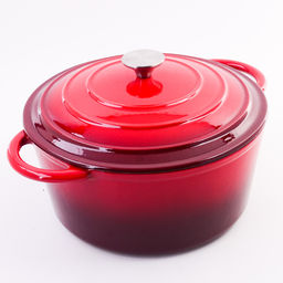 40622 Кастрюля чугун 4,7 л эмаль/покрытие красная MB (х2)