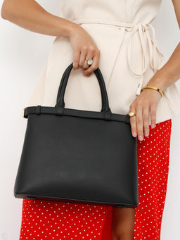 Сумка женская кожаная 3167PE black Polina&Eiterou  в Новосибирске