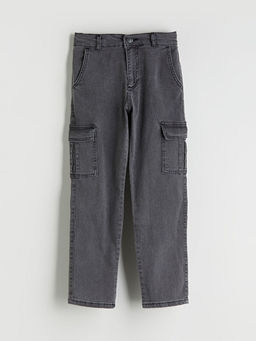 Erkek ?ocuk Kargo Jean Pantolon