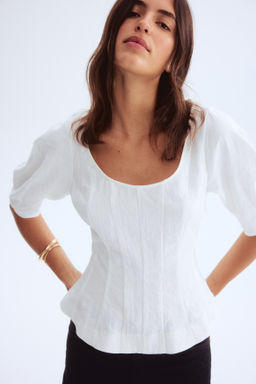 Blusa con escote en U - H&m фото 3