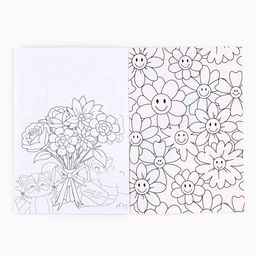 Цена за 10 шт. Блокнот раскраска А5, 8 страниц Енотик. 8 марта