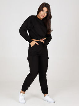 СК-2304 ЖЕНСКИЙ СПОРТИВНЫЙ КОСТЮМ (Черный) - А-дина фото 7