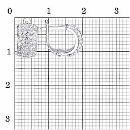 СЕРЬГИ 3369312Пл - Красная пресня фото 3