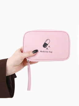 Косметичка-аптечка дорожная на молнии, с ручкой, Medicine bag, розовая - Simaland фото 4