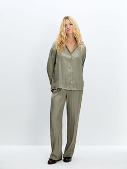 Oversize Saten Kad?n G?mlek