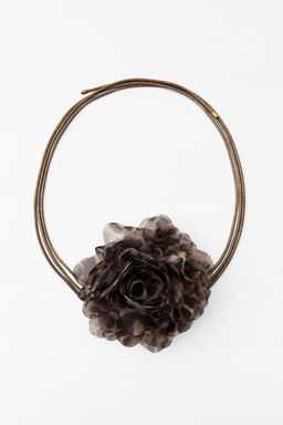 ANIMAL PRINT NECK FLOWER - Zara фото 2