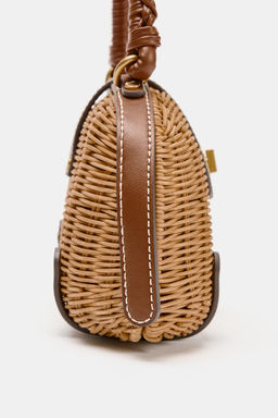 BOLSO R?GIDO MINI BANDOLERA / Tostado