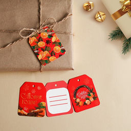 Цена за 5 шт. Шильдик новогодний на подарок «Подари сказку», набор 6 штук, 5 х 6.5 см