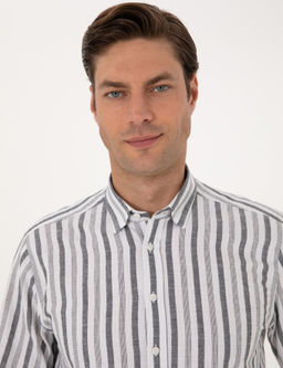 Siyah Regular Fit Uzun Kollu G_mlek - Pierre cardin фото 2