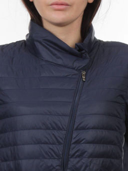 K-531 DK. BLUE Куртка демисезонная стеганая женская (70 гр. холлофайбер) - Fashion фото 4