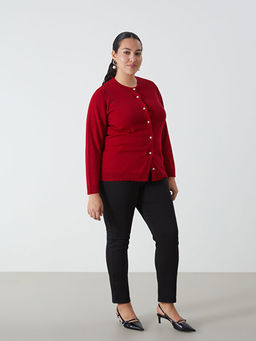 Slim Fit Kad?n ??i ?ardonlu Jean Pantolon