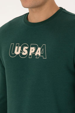 Erkek Regular Fit Bisiklet Yaka Koyu Ye_il Sweatshirt - U.s. polo assn фото 7