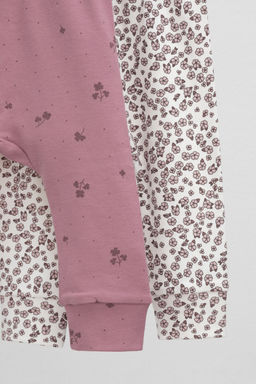 Crockid _ К 4718-2уп/роз.скандинавские цветы,клевер брюки для дев  фото 2