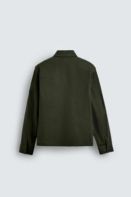 SOBRECAMISA REGULAR FIT BOLSILLOS / Khaki - Zara фото 8