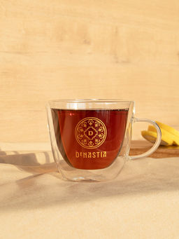 Кружка с двойным стеклом прозрачный боросиликатное стекло